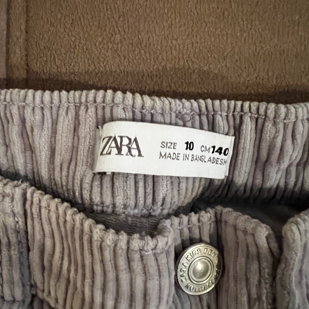 Zara light purple corduroy pants, size 10